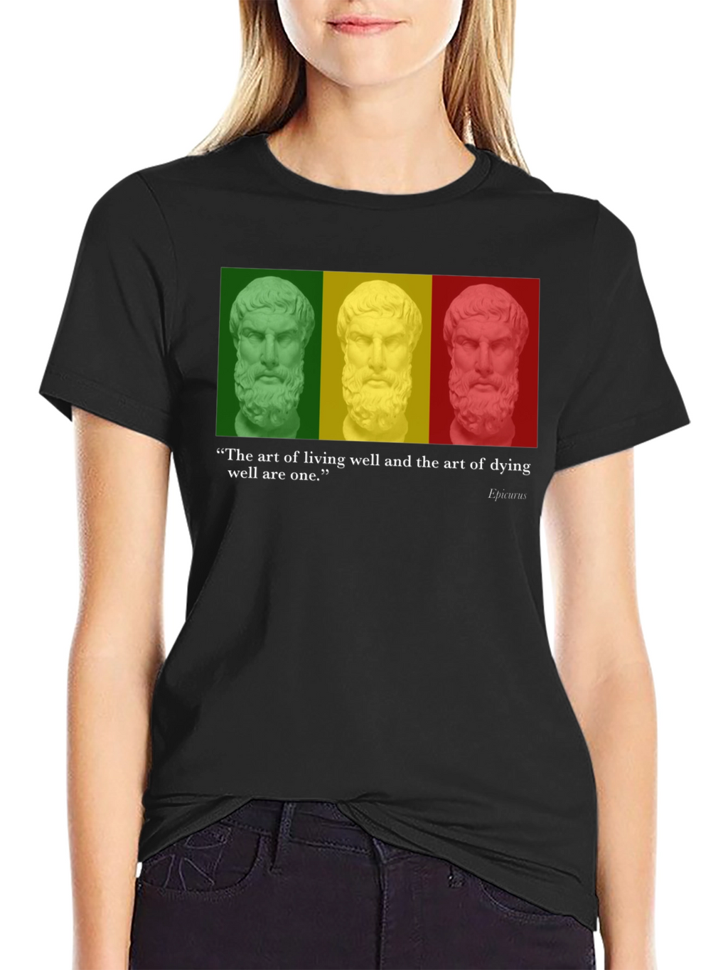 Philosopher Quote T-Shirt - Art of Living & Dying