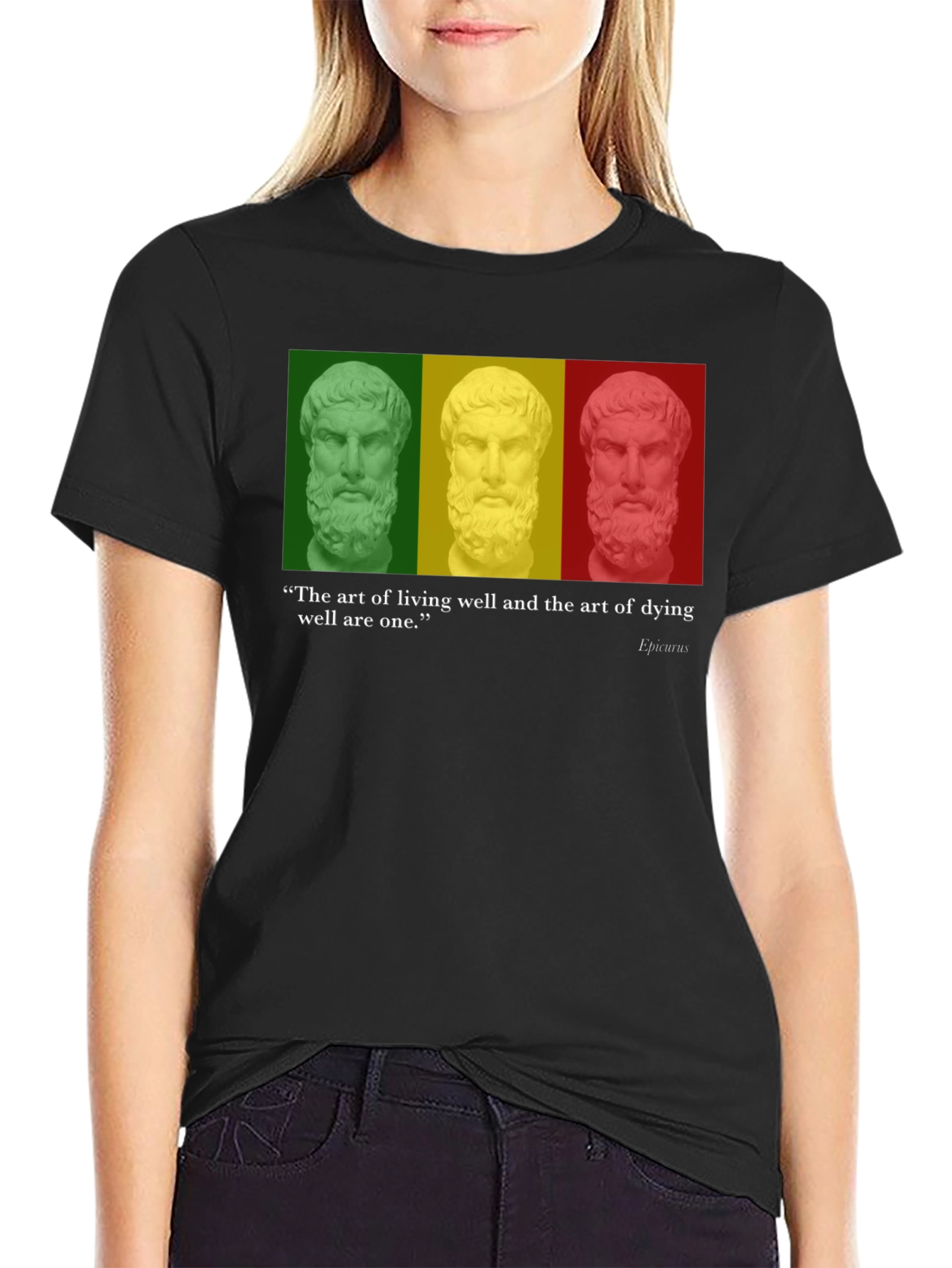 Philosopher Quote T-Shirt - Art of Living & Dying