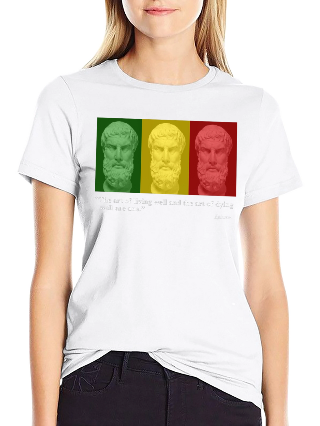 Philosopher Quote T-Shirt - Art of Living & Dying