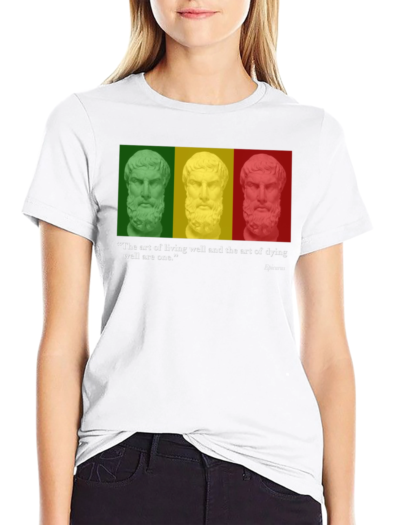 Philosopher Quote T-Shirt - Art of Living & Dying