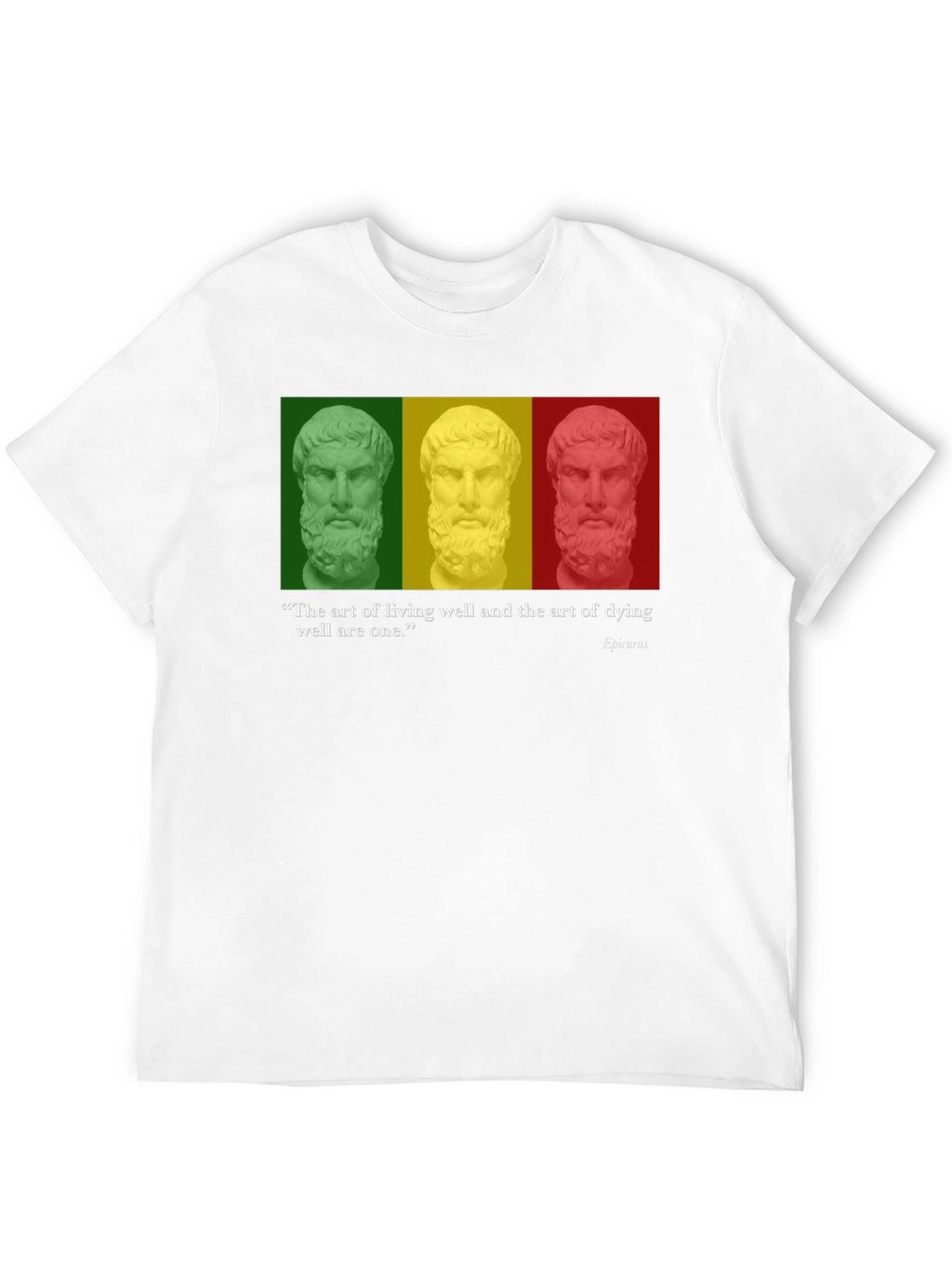 Philosopher Quote T-Shirt - Art of Living & Dying