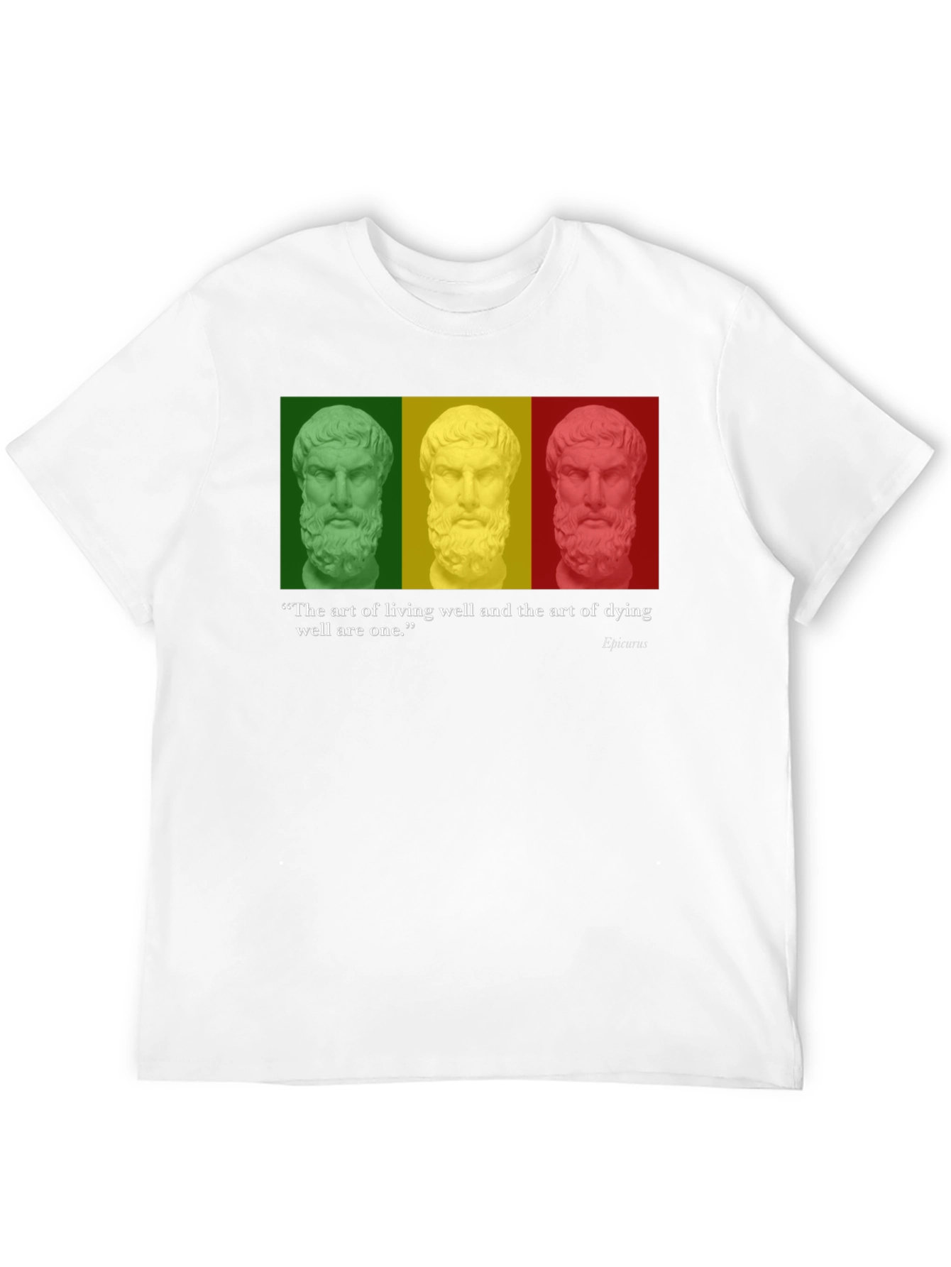 Philosopher Quote T-Shirt - Art of Living & Dying