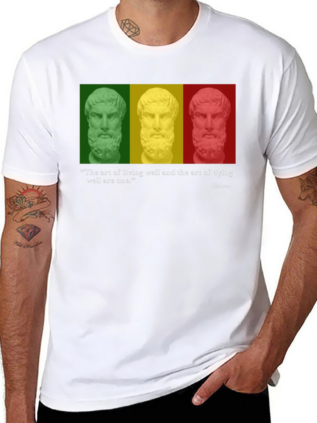 Philosopher Quote T-Shirt - Art of Living & Dying