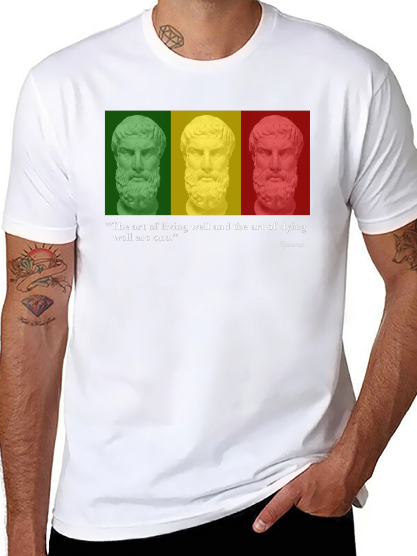 Philosopher Quote T-Shirt - Art of Living & Dying