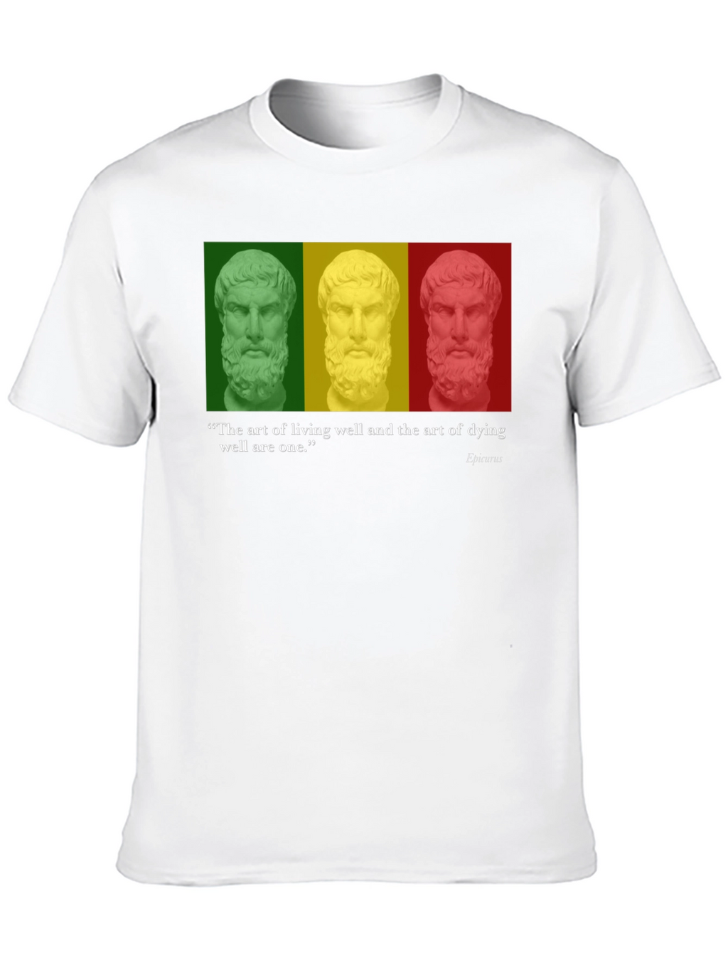 Philosopher Quote T-Shirt - Art of Living & Dying