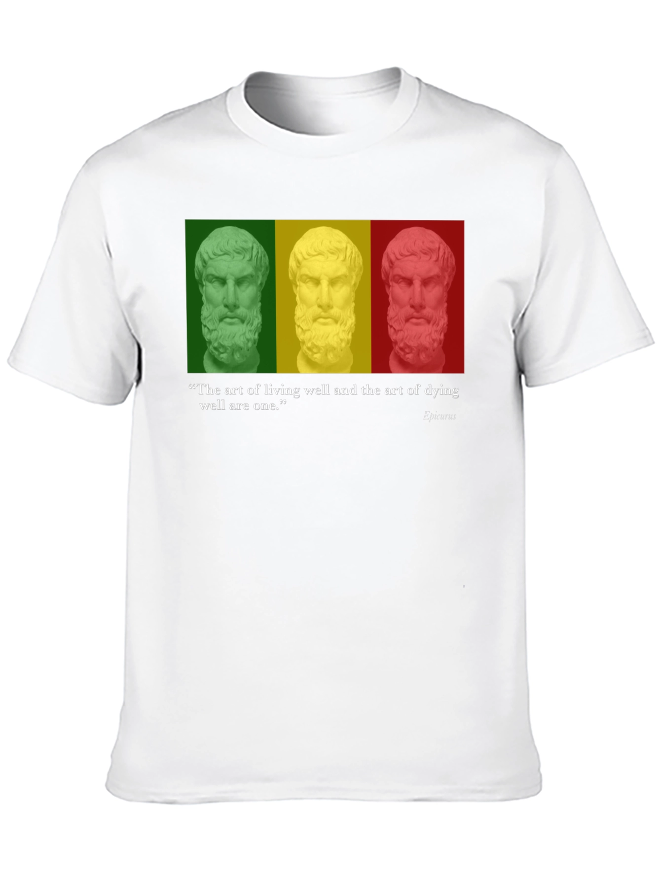 Philosopher Quote T-Shirt - Art of Living & Dying