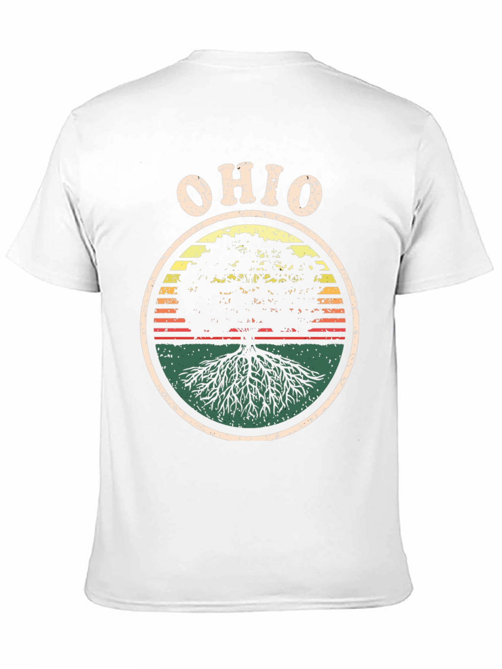 Ohio Tree Roots Retro Graphic T-Shirt