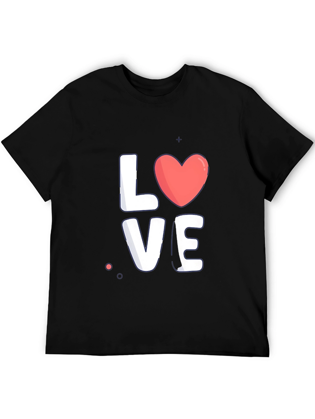 Love Graphic Tee - Stylish Black Cotton T-Shirt