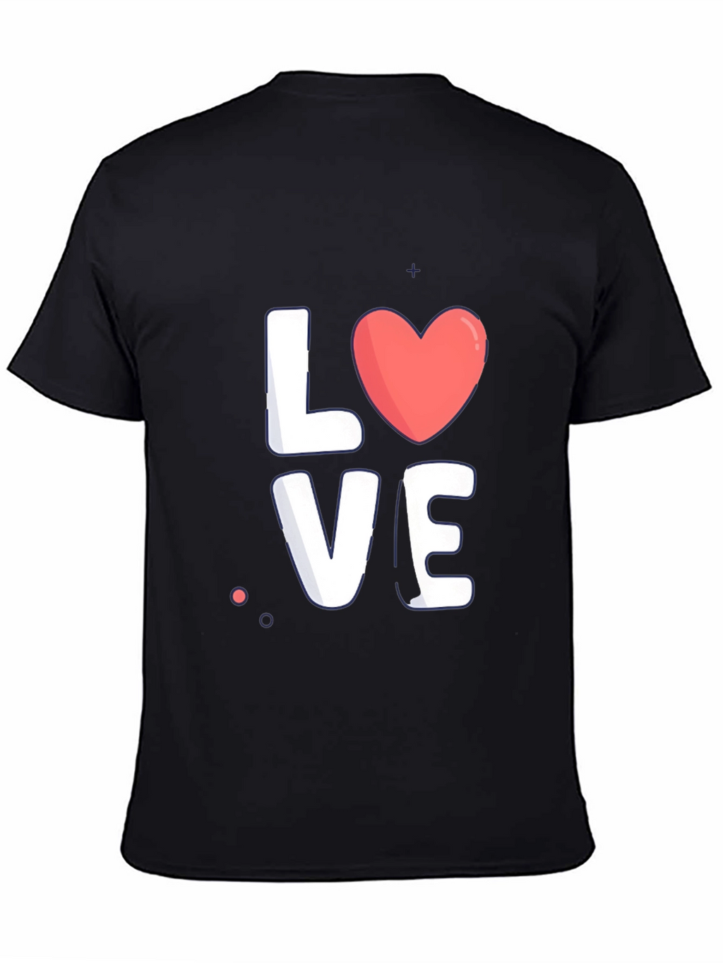 Love Graphic Tee - Stylish Black Cotton T-Shirt