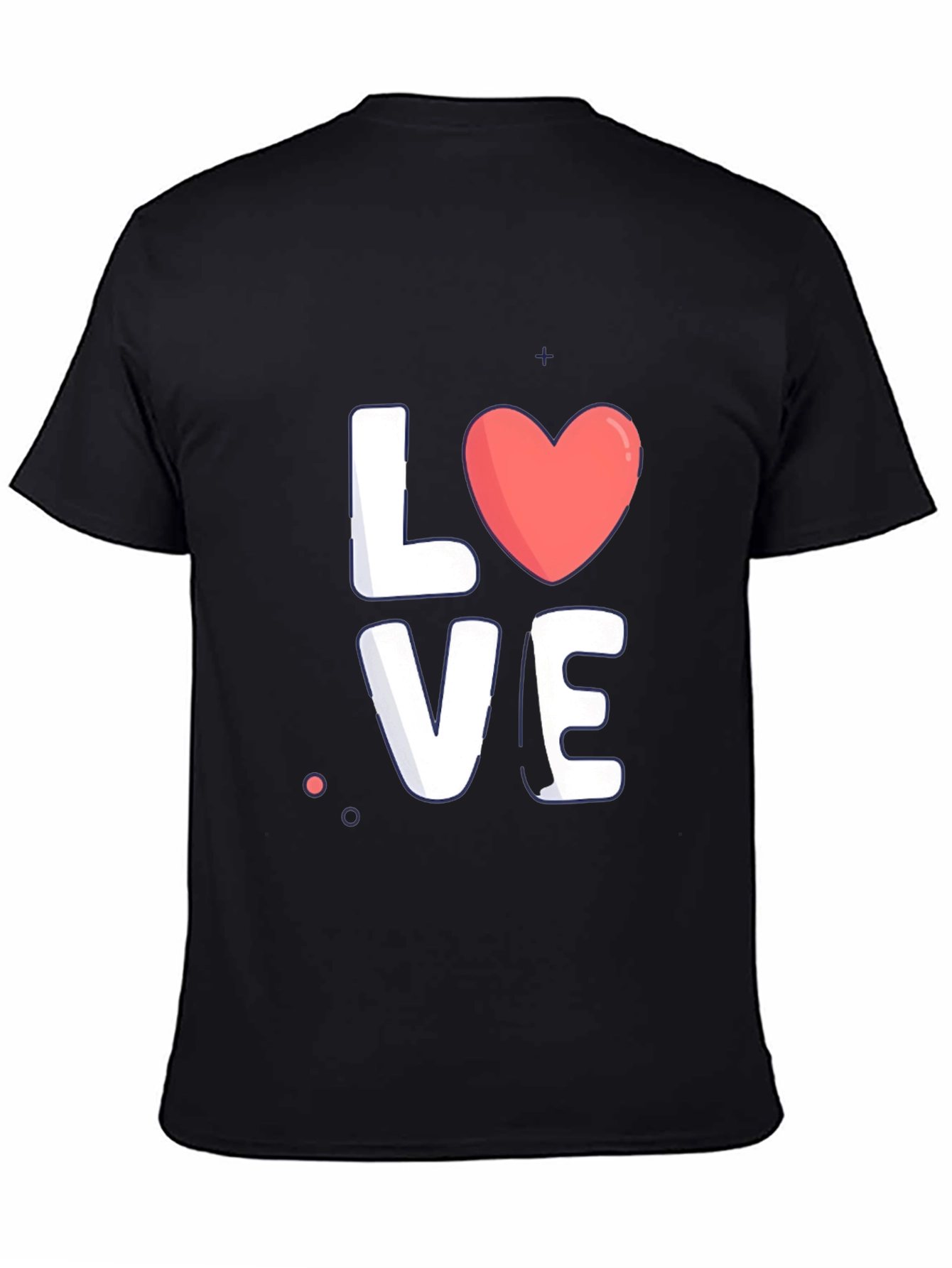 Love Graphic Tee - Stylish Black Cotton T-Shirt