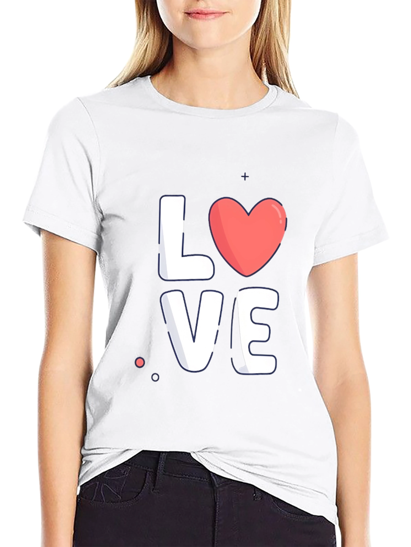 Love Graphic Tee - Stylish Black Cotton T-Shirt