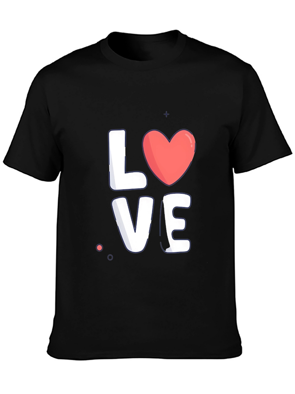 Love Graphic Tee - Stylish Black Cotton T-Shirt