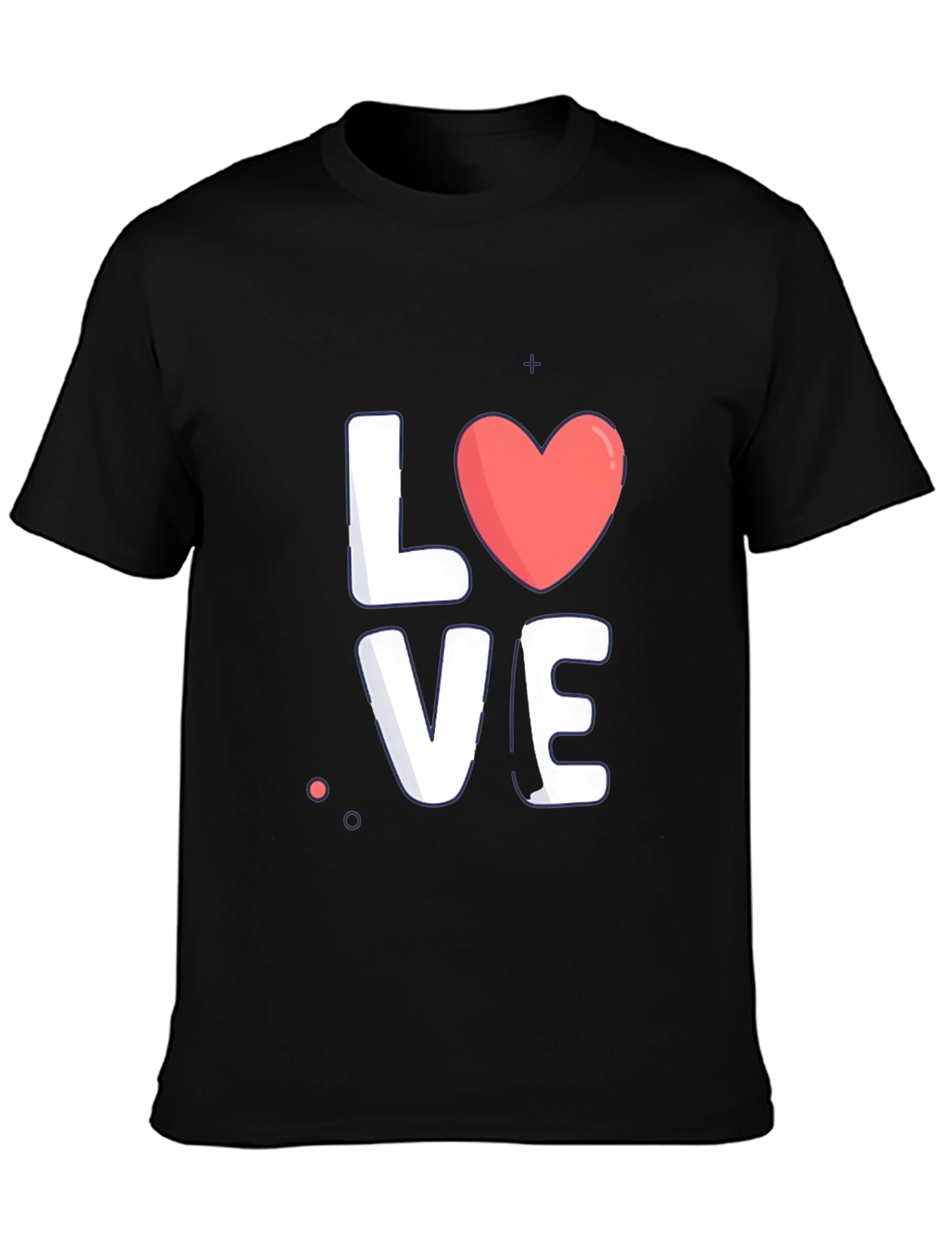 Love Graphic Tee - Stylish Black Cotton T-Shirt