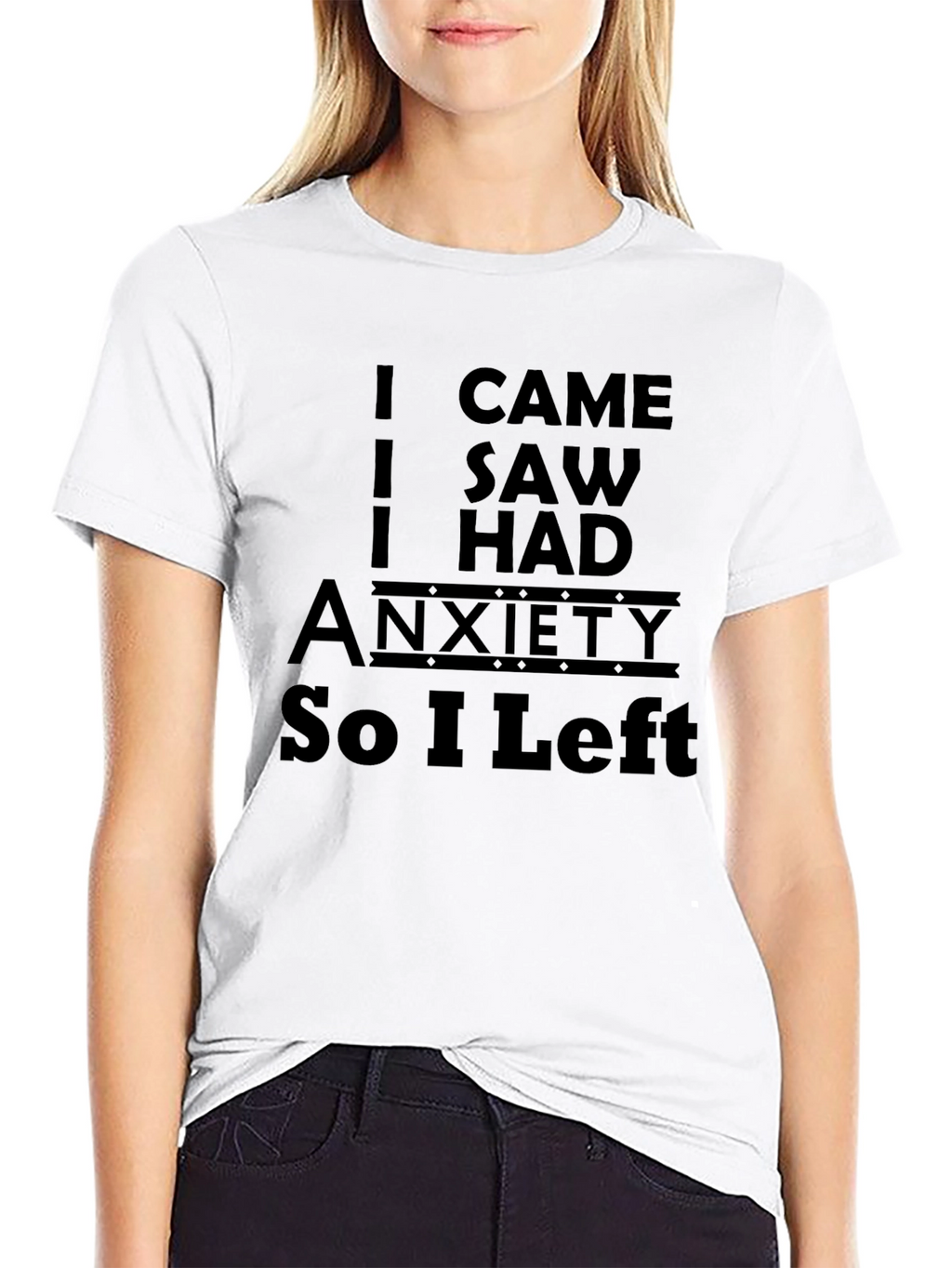 Anxiety Humor Graphic T-Shirt