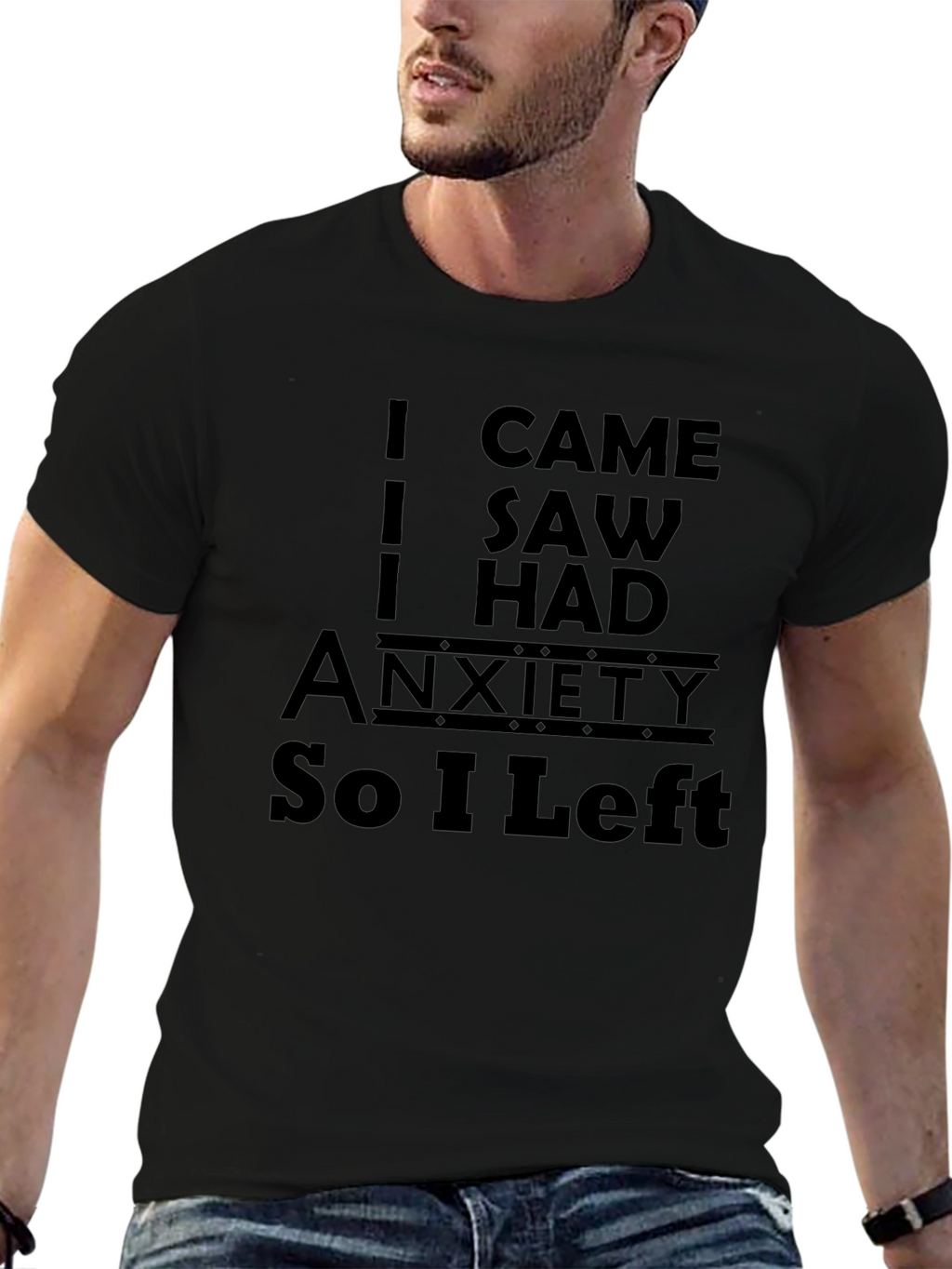 Anxiety Humor Graphic T-Shirt