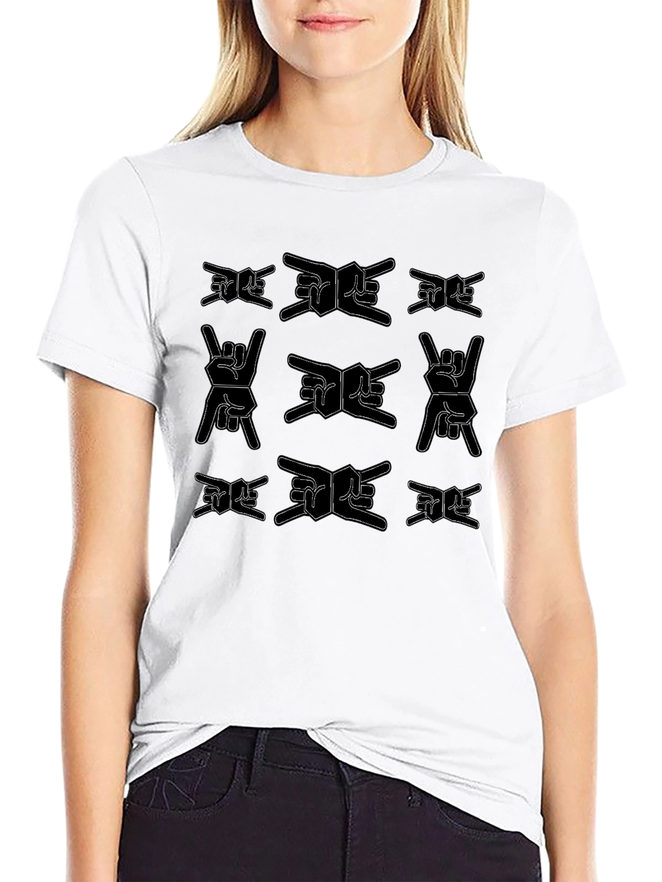 Rock On Graphic Print T-Shirt