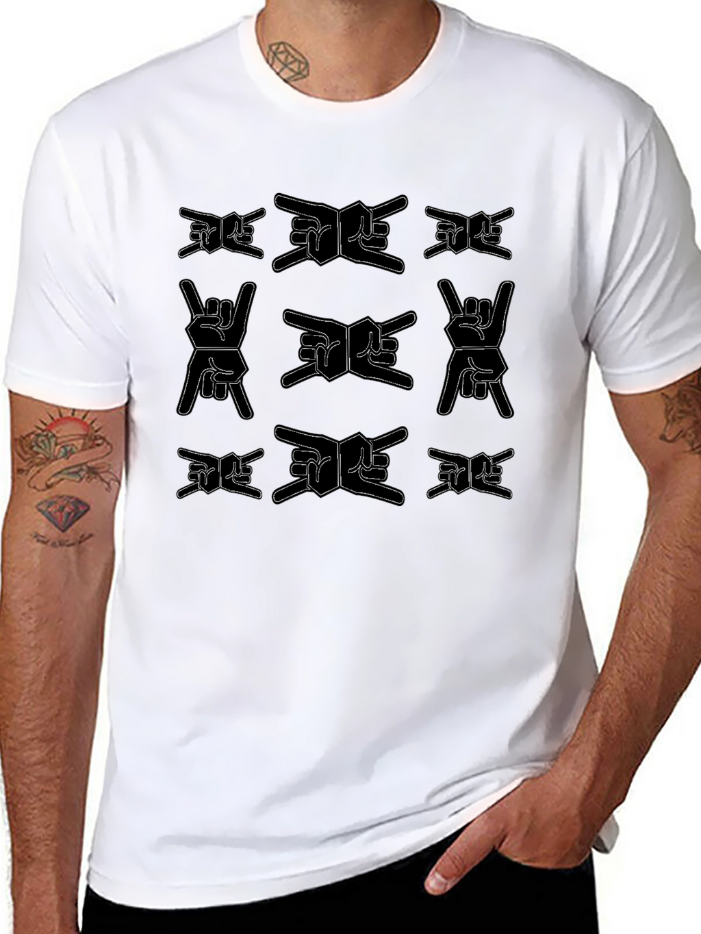 Rock On Graphic Print T-Shirt