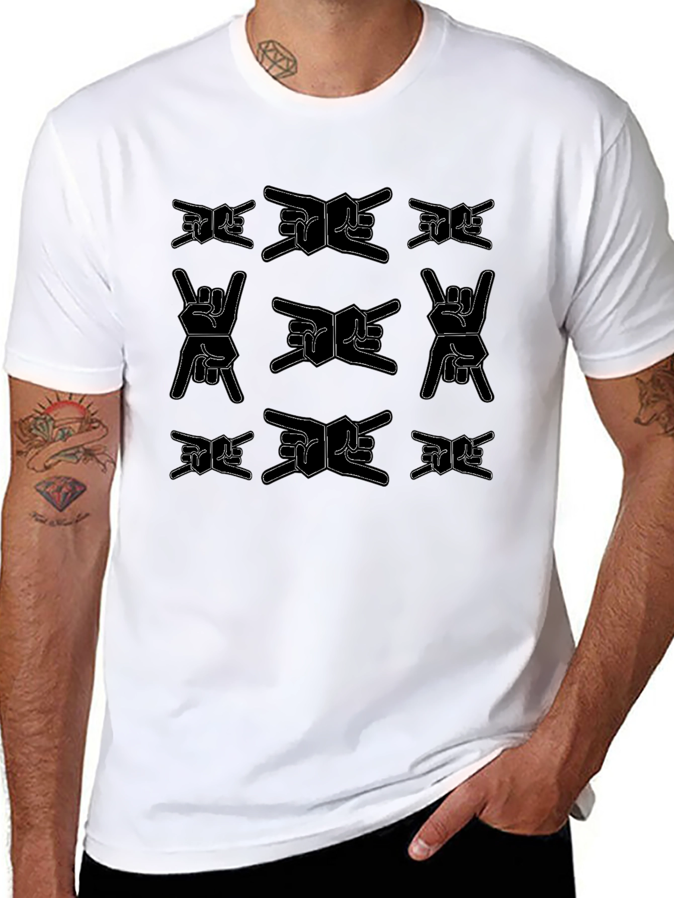 Rock On Graphic Print T-Shirt