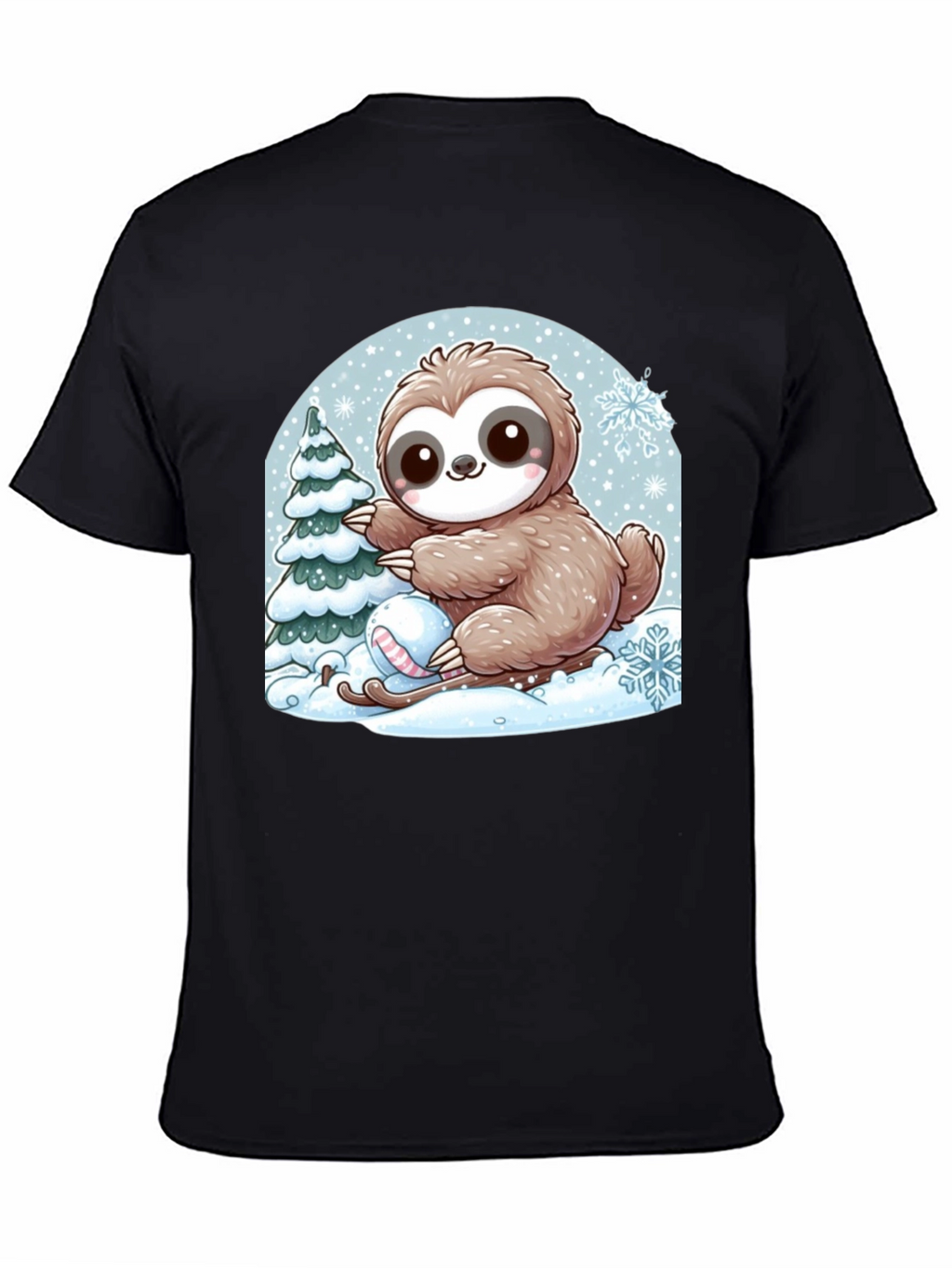 Cute Sloth Winter Holiday T-Shirt