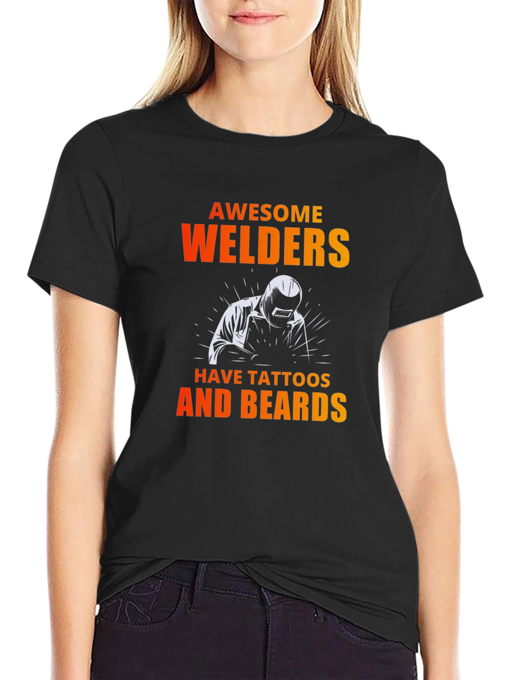 Awesome Welders T-Shirt - Tattoos & Beards