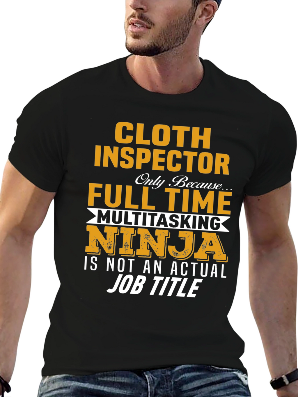 Cloth Inspector Multitasking Ninja Job T-Shirt