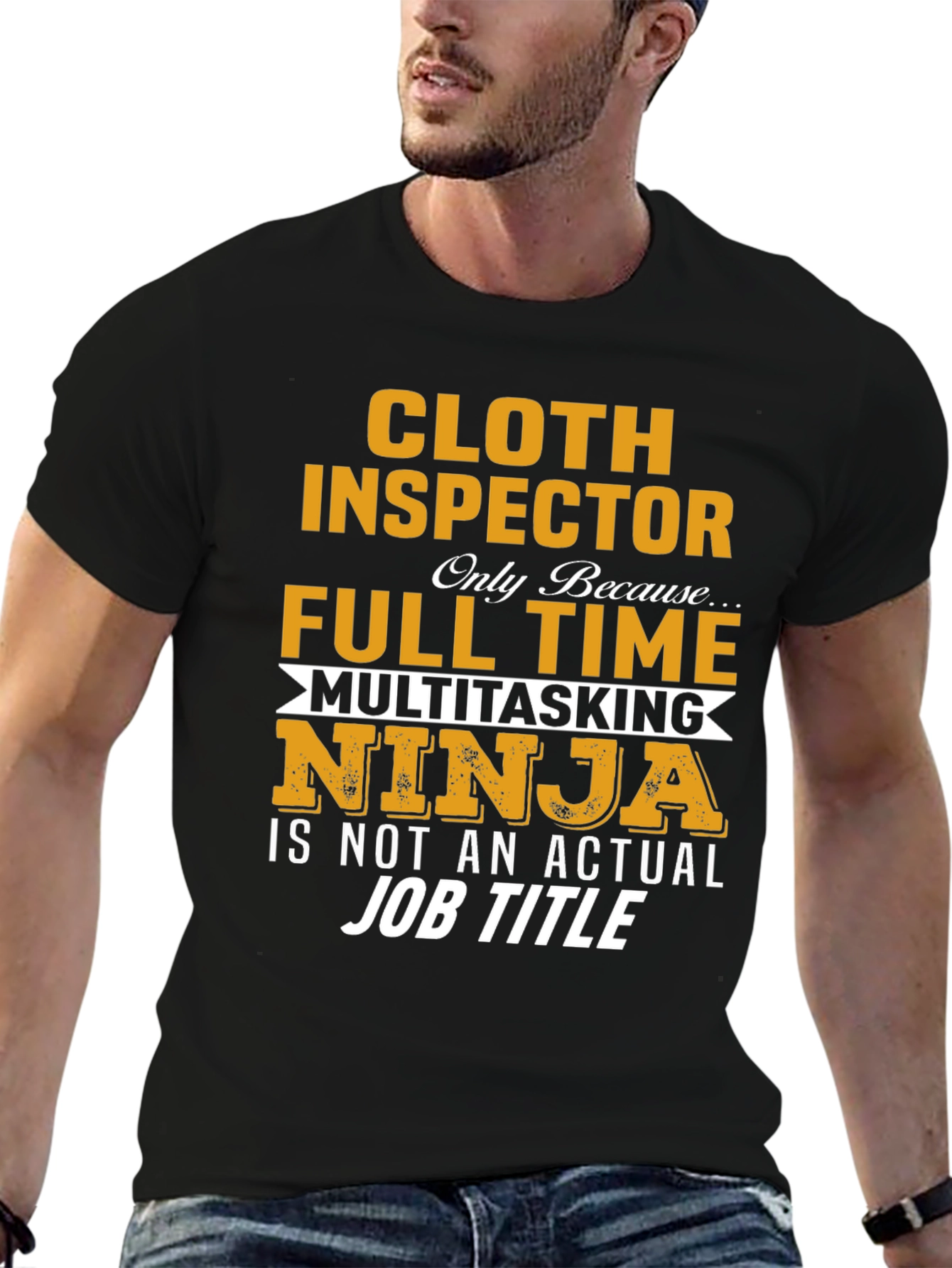 Cloth Inspector Multitasking Ninja Job T-Shirt