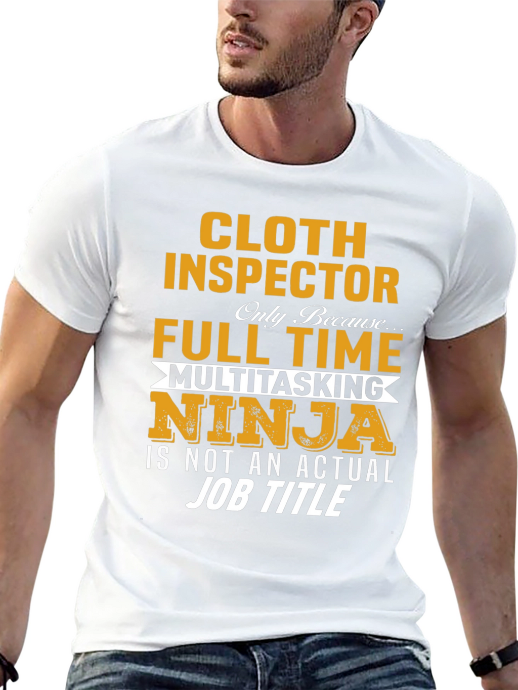 Cloth Inspector Multitasking Ninja Job T-Shirt