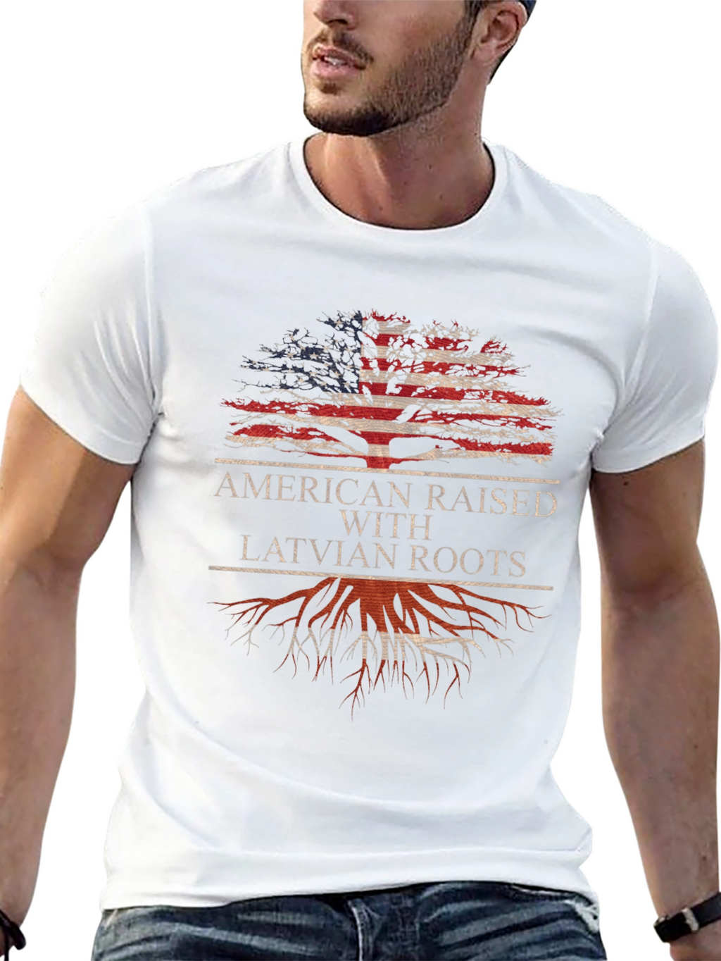 American Raised with Latvian Roots T-Shirt