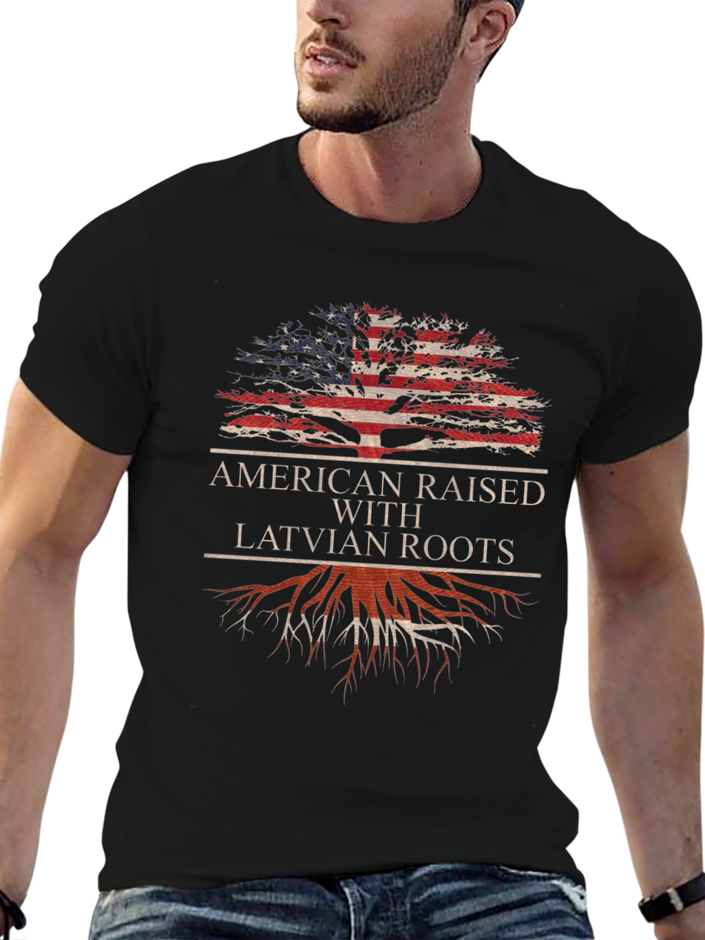 American Raised with Latvian Roots T-Shirt