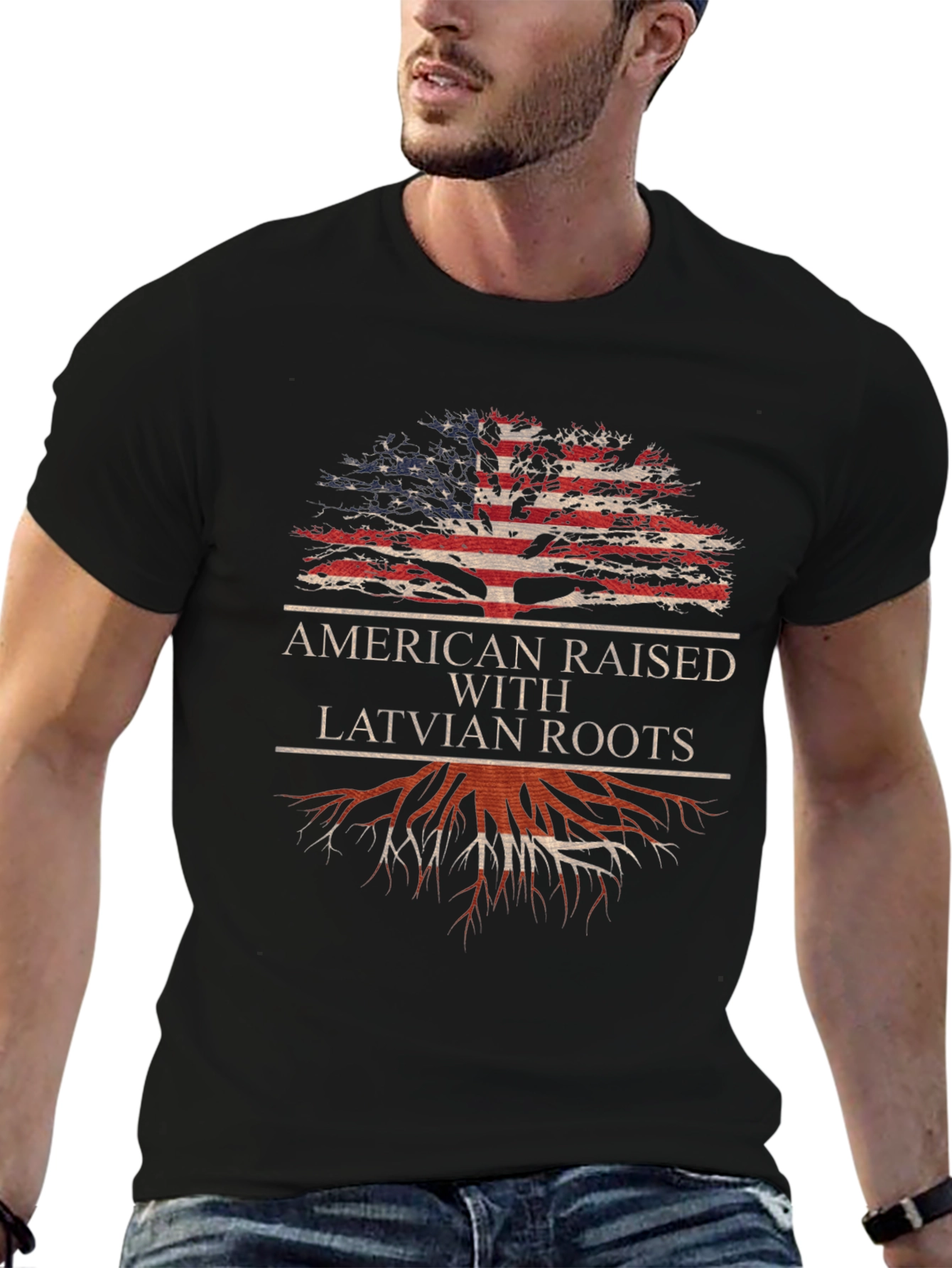 American Raised with Latvian Roots T-Shirt