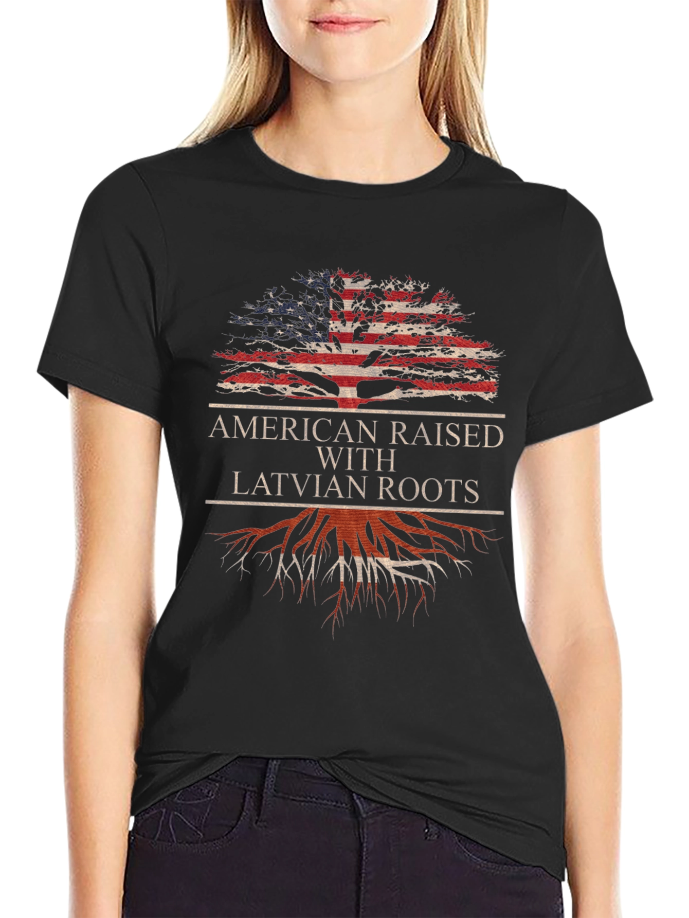 American Raised with Latvian Roots T-Shirt