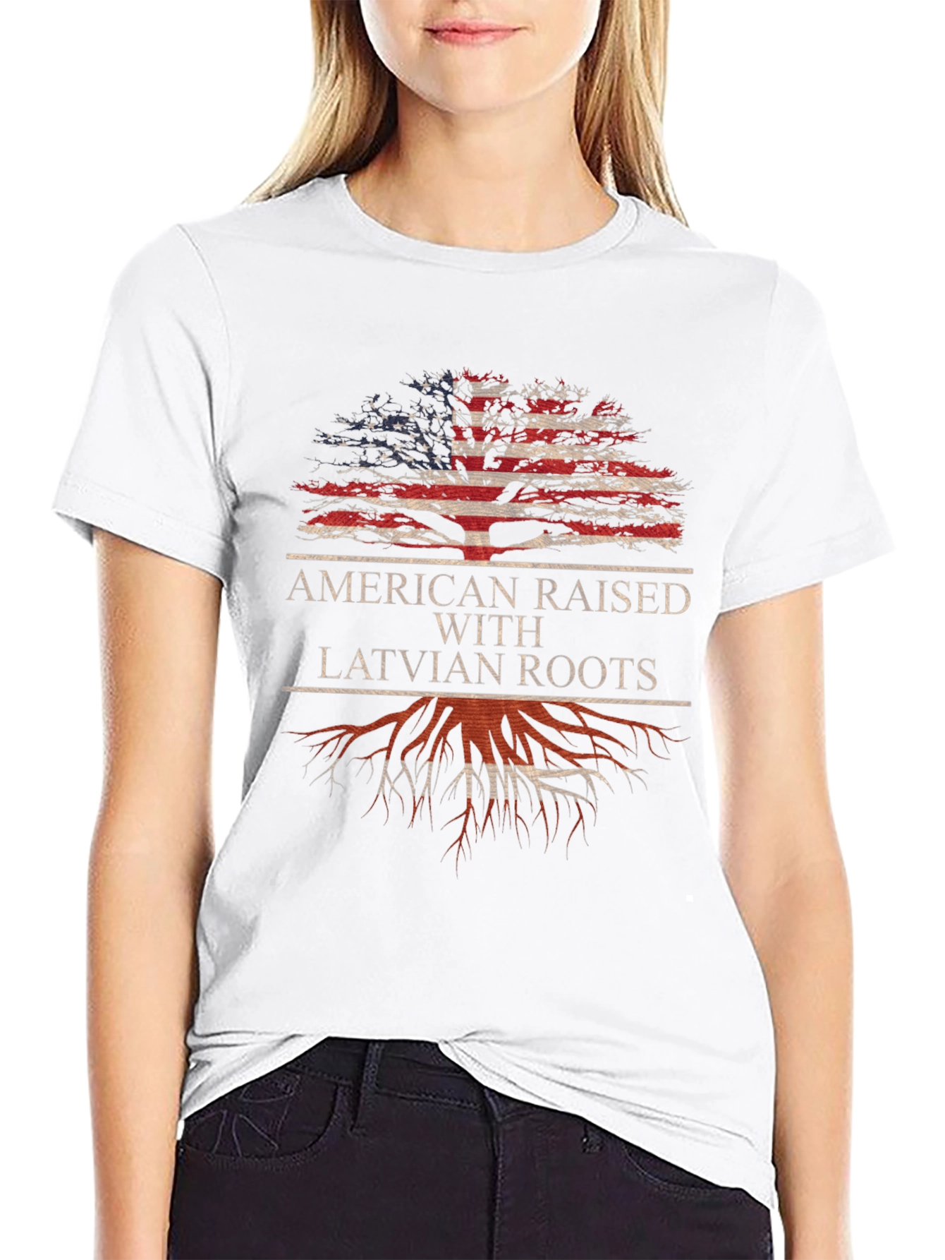 American Raised with Latvian Roots T-Shirt