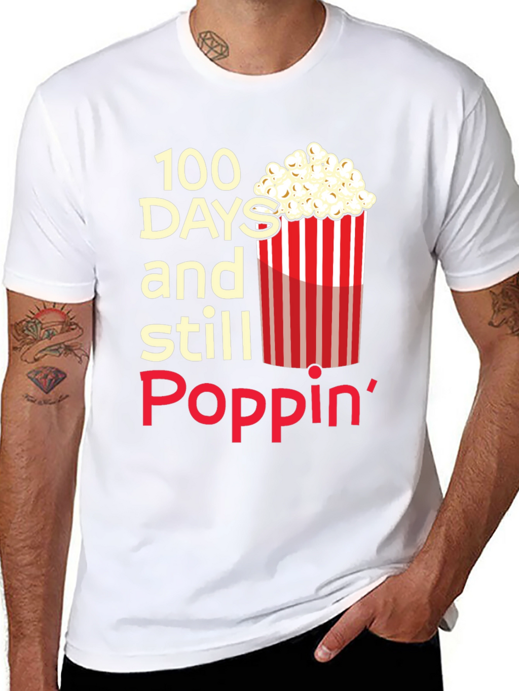 100 Days Still Poppin T-Shirt