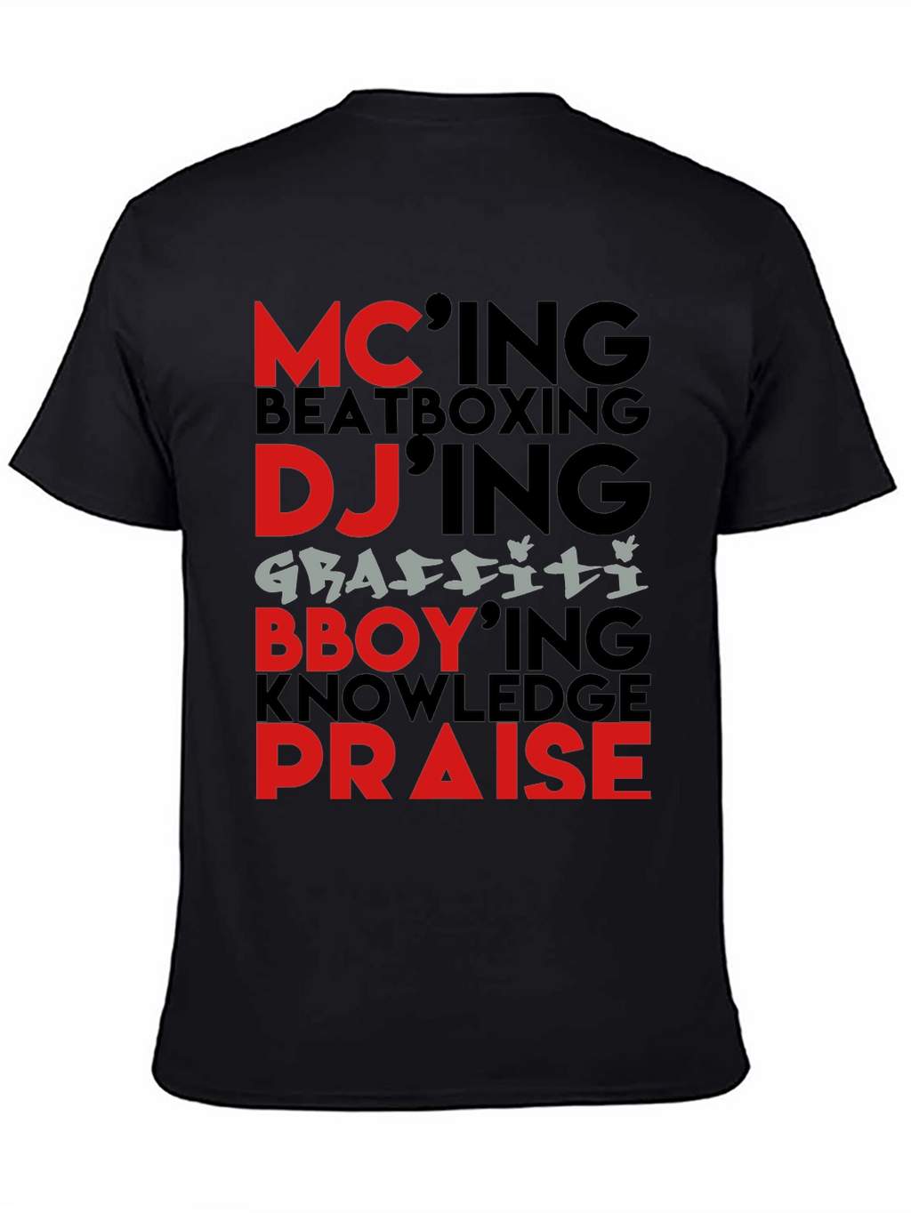 Hip Hop Elements Graphic T-Shirt
