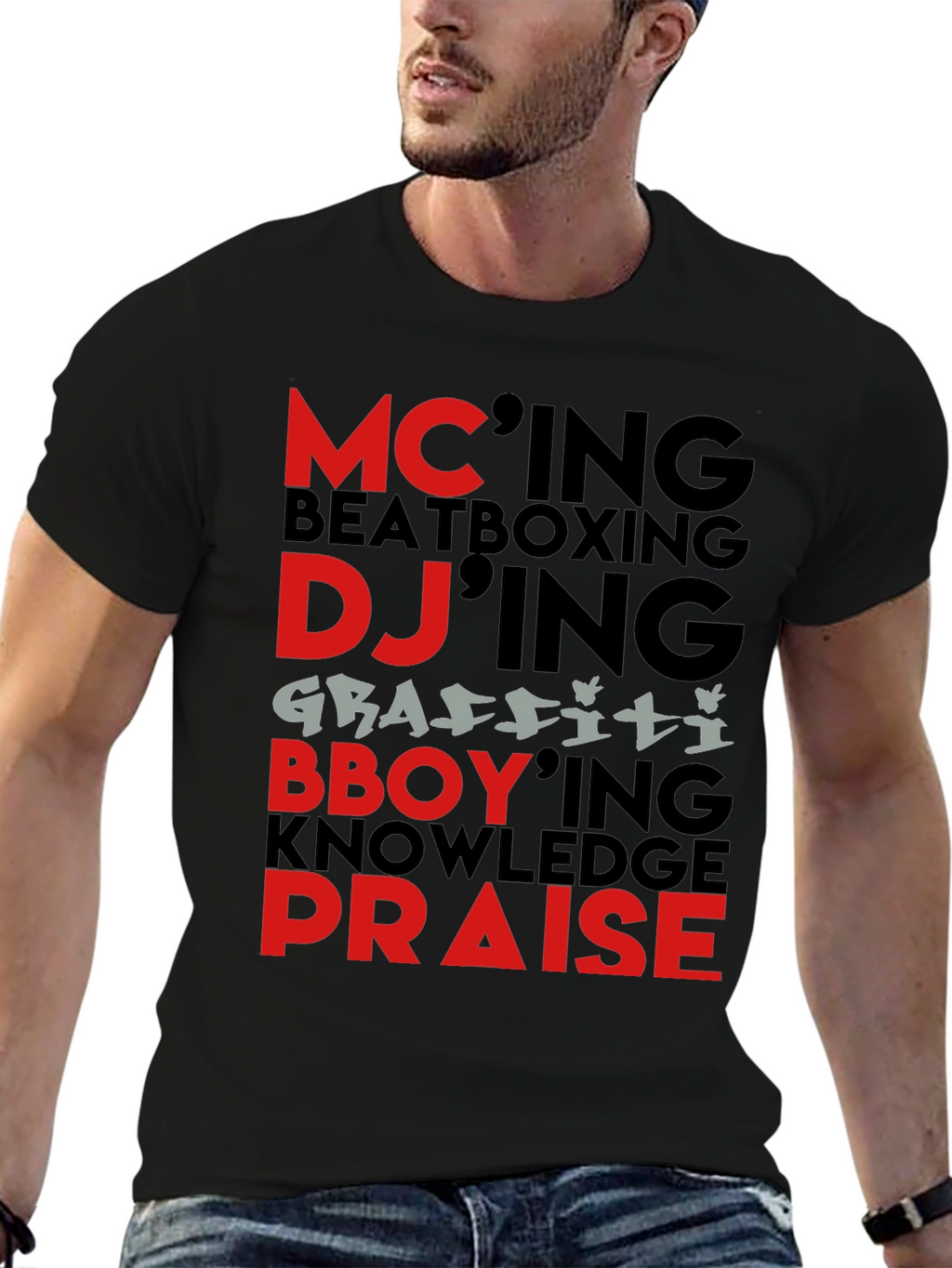 Hip Hop Elements Graphic T-Shirt