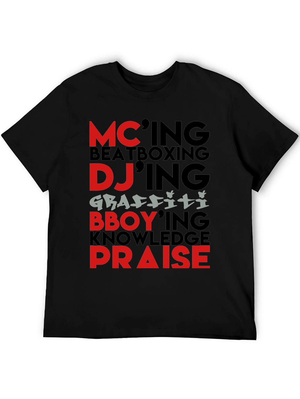 Hip Hop Elements Graphic T-Shirt