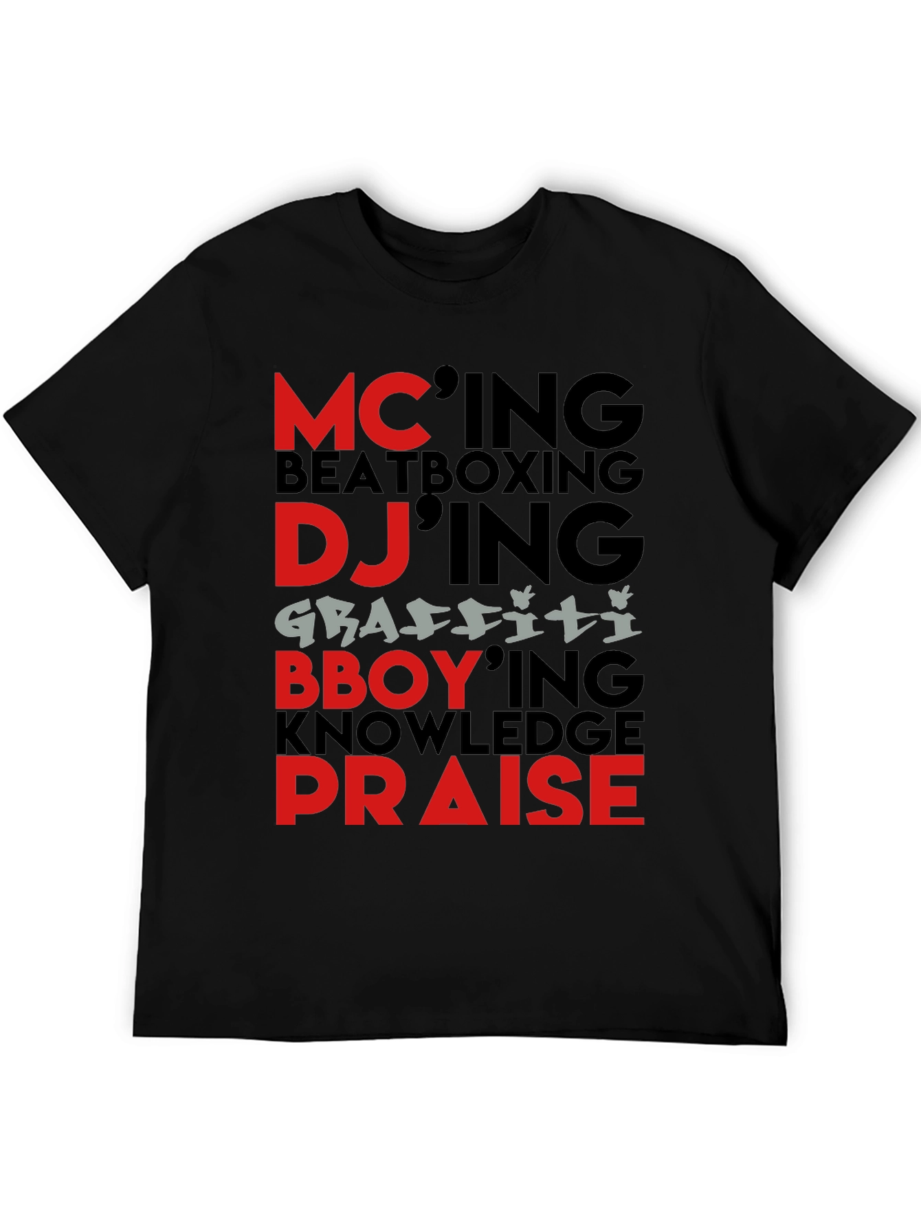 Hip Hop Elements Graphic T-Shirt