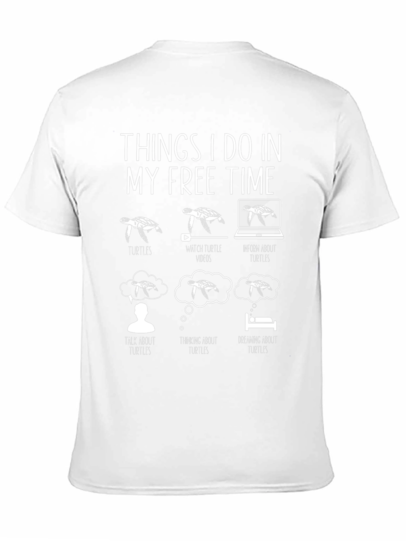 Turtle Lover T-Shirt: My Free Time Hobbies