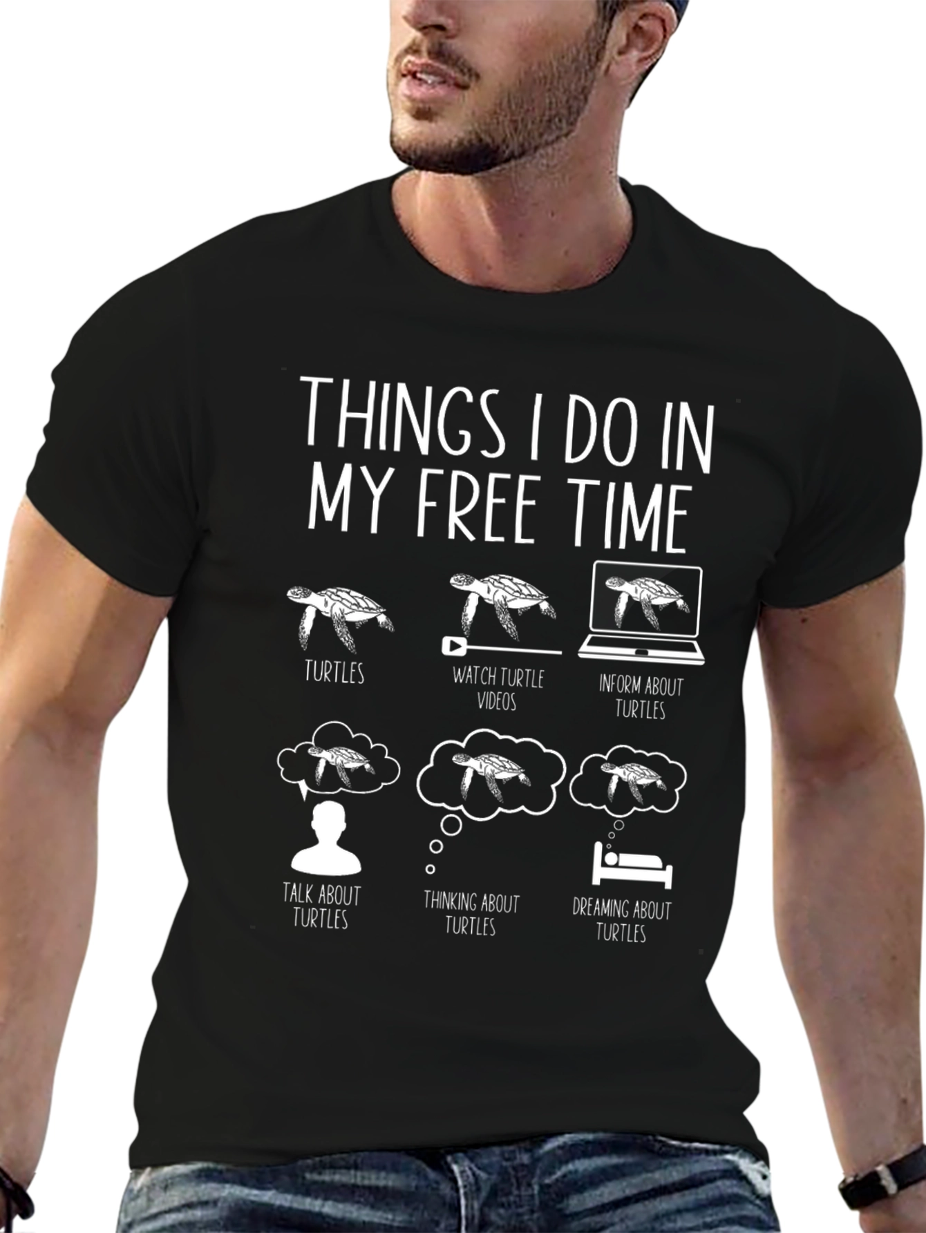 Turtle Lover T-Shirt: My Free Time Hobbies
