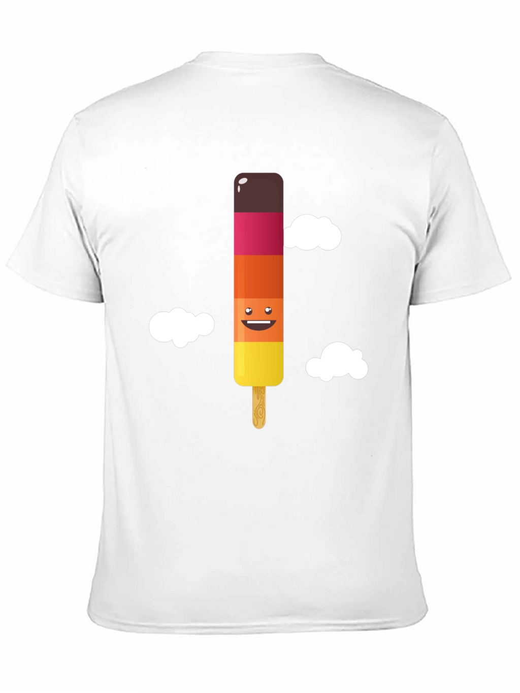 Fun Ice Pop Graphic Tee - Black Cotton T-Shirt