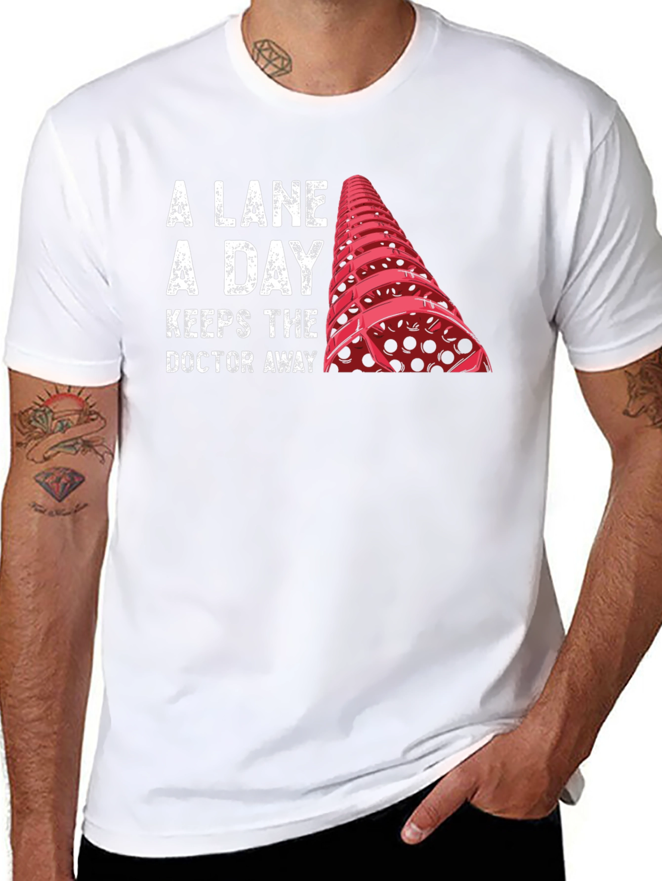 A Lane A Day T-Shirt - Fitness Swimming Tee