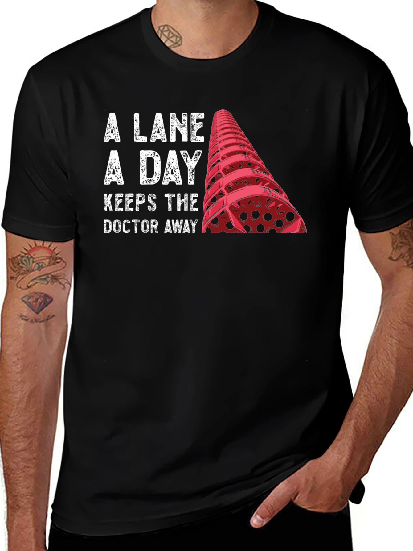 A Lane A Day T-Shirt - Fitness Swimming Tee