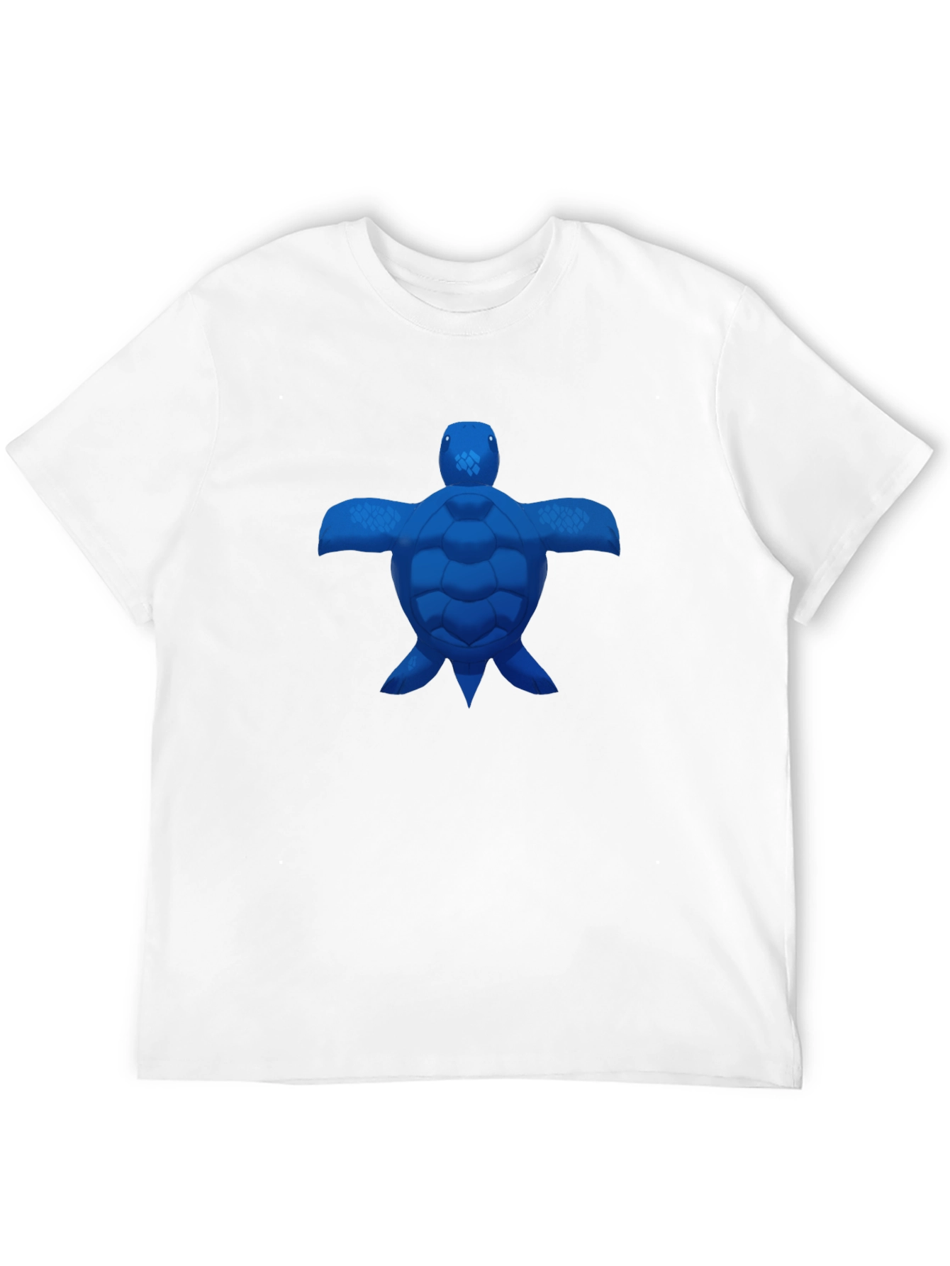 Blue Turtle Graphic Black T-Shirt