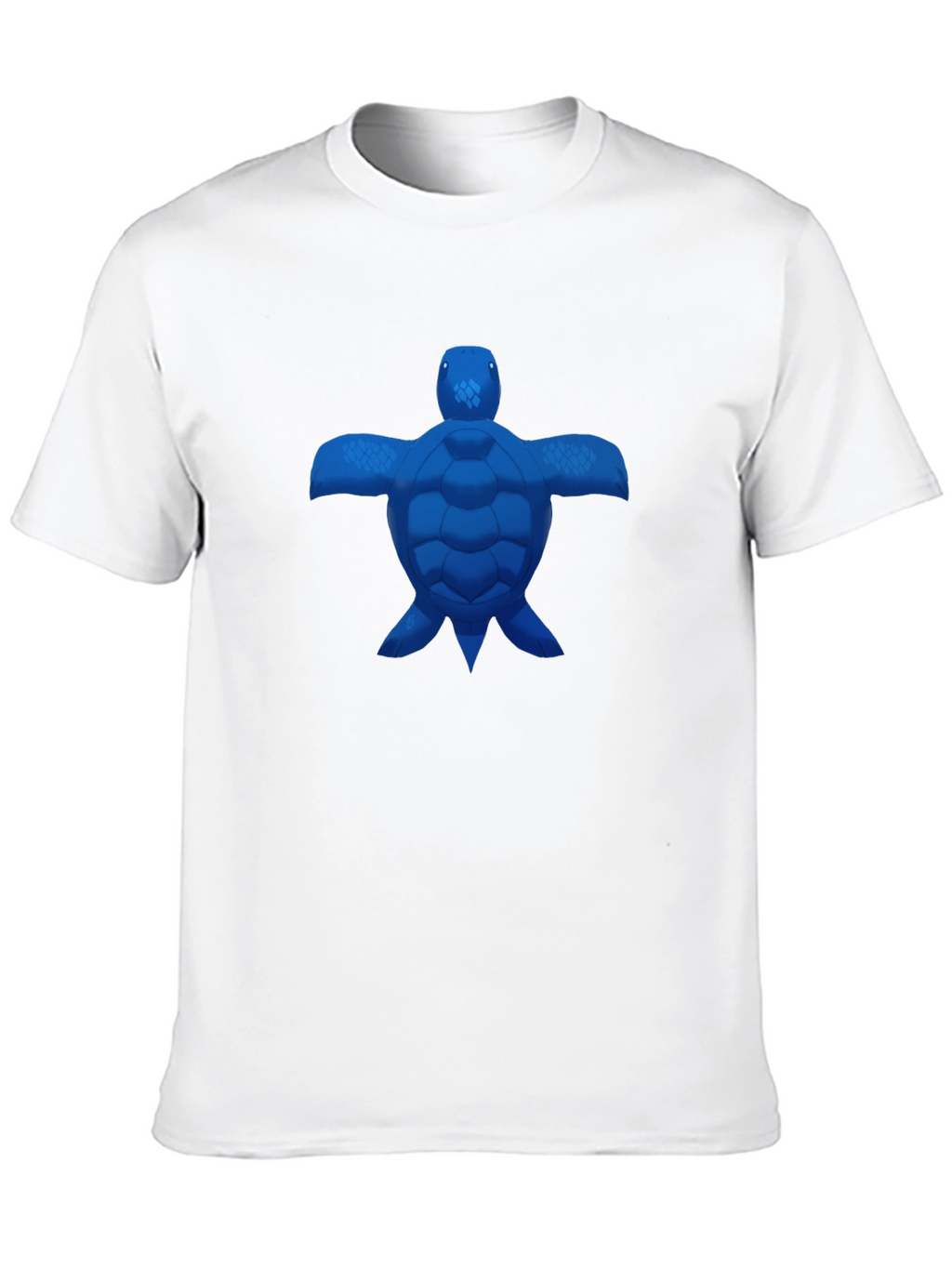 Blue Turtle Graphic Black T-Shirt