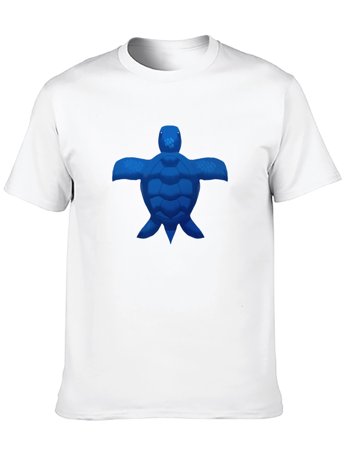 Blue Turtle Graphic Black T-Shirt