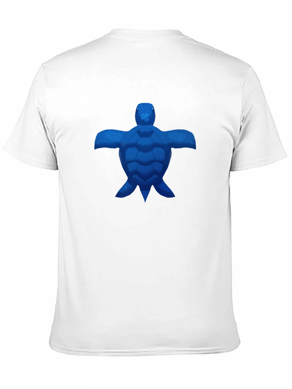 Blue Turtle Graphic Black T-Shirt