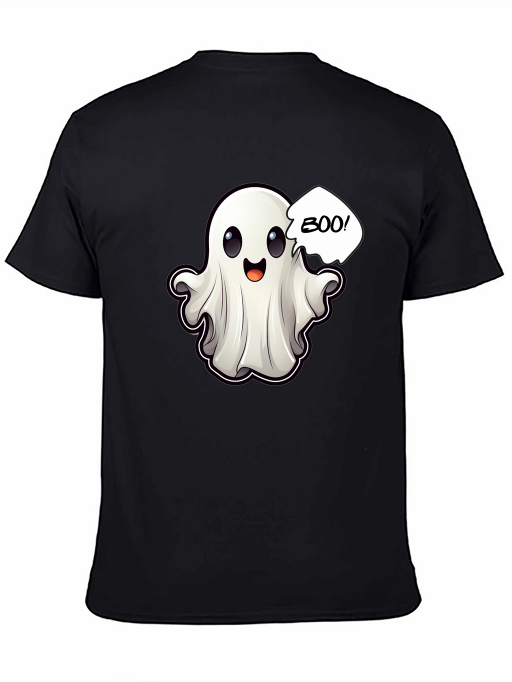 Boo! Ghost Graphic Black T-Shirt