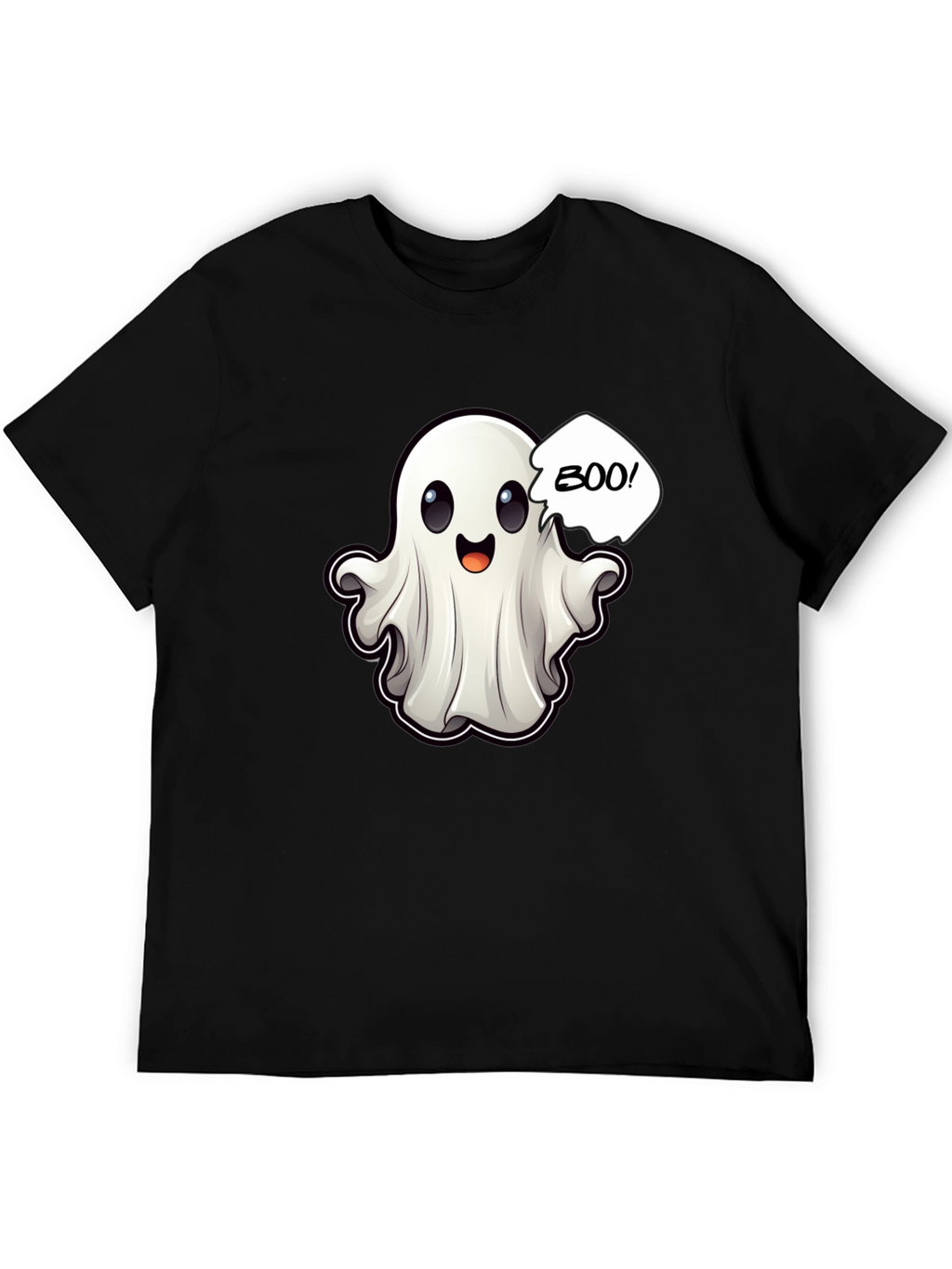Boo! Ghost Graphic Black T-Shirt
