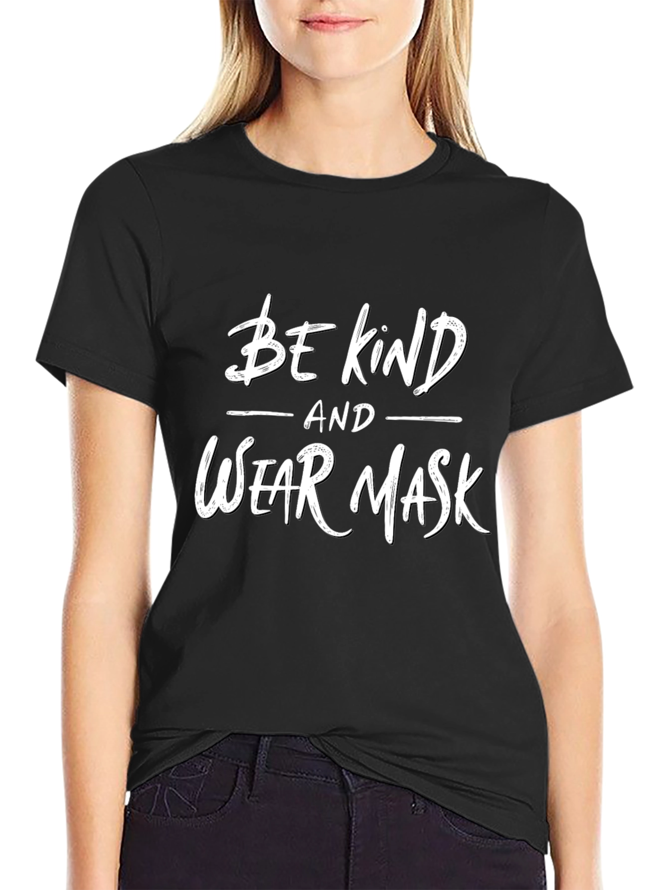 Be Kind Wear Mask Graphic Tee