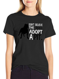 Adopt a Pit T-Shirt - Dog Rescue Tee